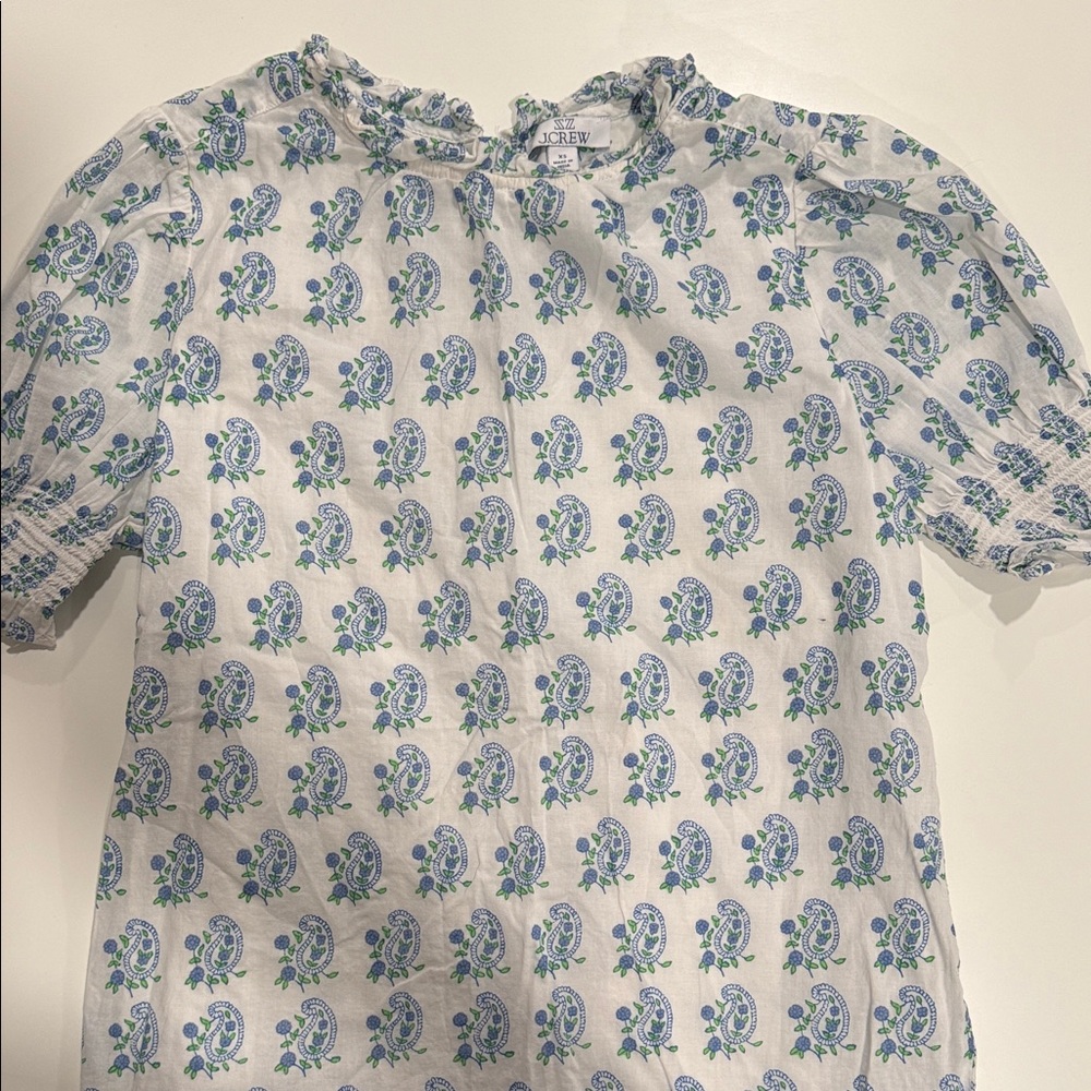Floral J Crew Blouse